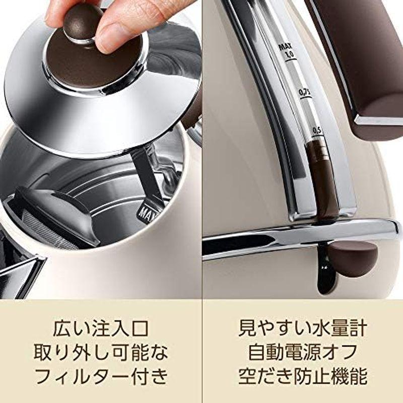 デロンギ(DeLonghi) 電気ケトル ?アイコナ・ヴィンテージ コレクション ?オリーブグリーン 1.0L ?KBOV1200J-GR｜hiroes｜08