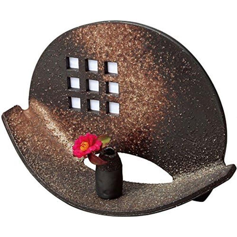 信楽焼 花器 輪型一輪花入(大) 幅29x奥13.5x高さ32cm 505-01 幅29x奥13 5x高さ32cm 花器 輪型一輪花入 大 サイズ