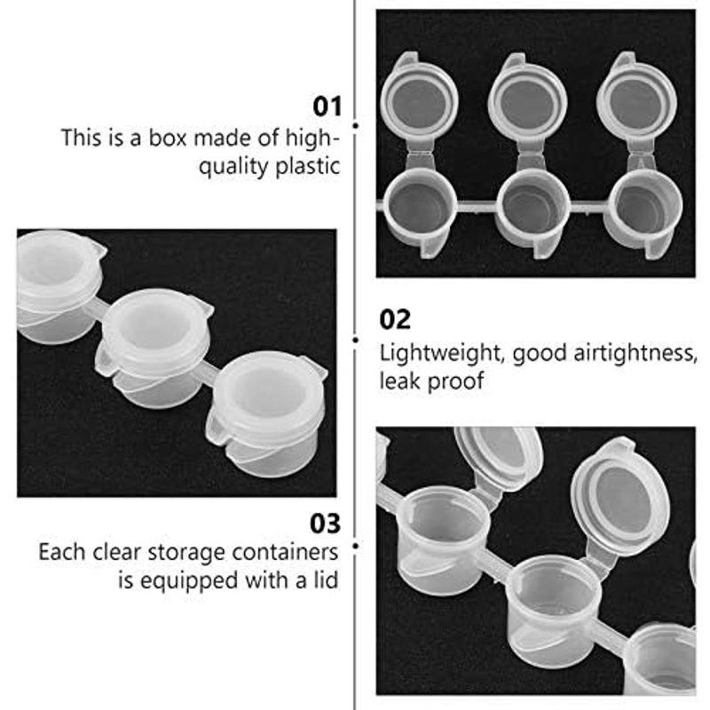 ARTIBETTER 絵の具 パレット 水彩パレット 絵具ケース ペイントポット 絵皿 プラスチック製 保存容器 空の容器 顔料用容器 絵具｜hiroes｜06