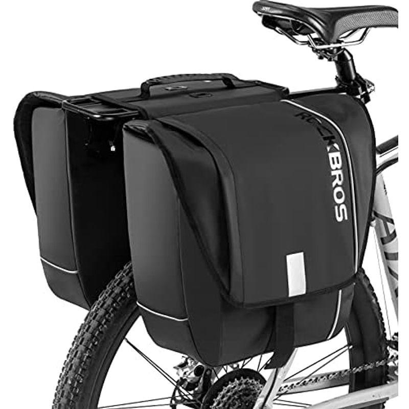 ROCKBROS(ロックブロス)パニアバッグ 自転車 リアバッグ 防水 大容量 左右一体型 ペア30L サイドバッグ 取り付け簡単 反射付き｜hiroes｜04