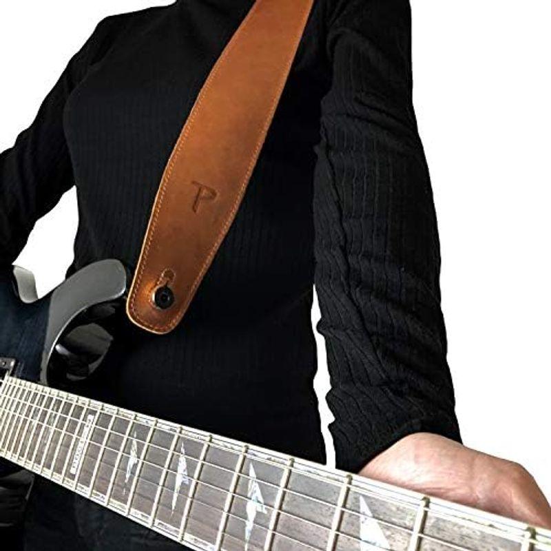 Perri’s Leathers Ltd. - ギターストラップ - 調節可能 - アコースティック/ベース/エレクトリックギター用 - カ｜hiroes｜06