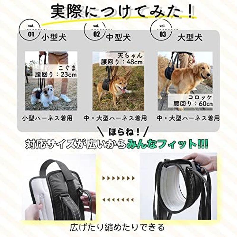 Kirakuen 犬 介護 ハーネス 歩行補助ハーネス (小型用) ペットサロン監修 独自の安定調節バンド付｜hiroes｜07