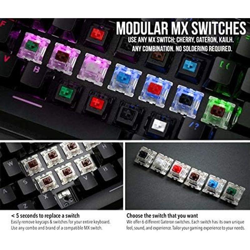 2022セール Glorious グロリアス GMMK1 ゲーミングキーボード 100% フルサイズ LEDバックライト付き 英語配列 光る RGB タイプ