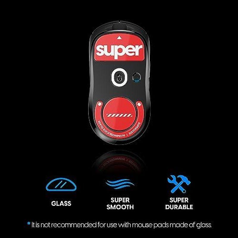 Superglide2 マウスソール for Logicool GPROX Superlight マウスフィート 強化ガラス素材 ラウンドエ｜hiroes｜18