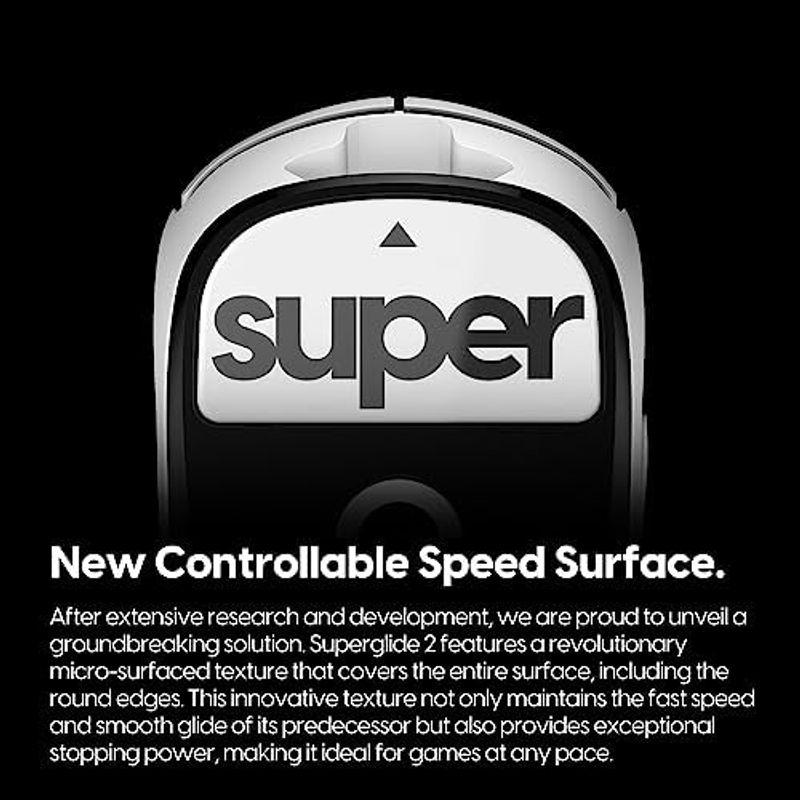 Superglide2 マウスソール for Logicool GPROX Superlight マウスフィート 強化ガラス素材 ラウンドエ｜hiroes｜19