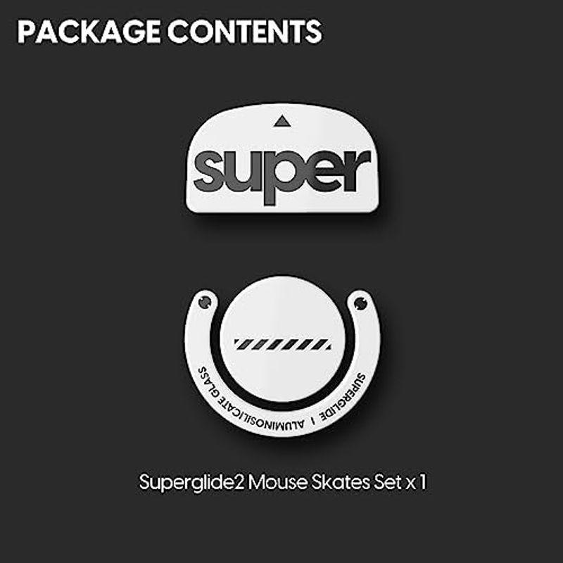 Superglide2 マウスソール for Logicool GPROX Superlight マウスフィート 強化ガラス素材 ラウンドエ｜hiroes｜02