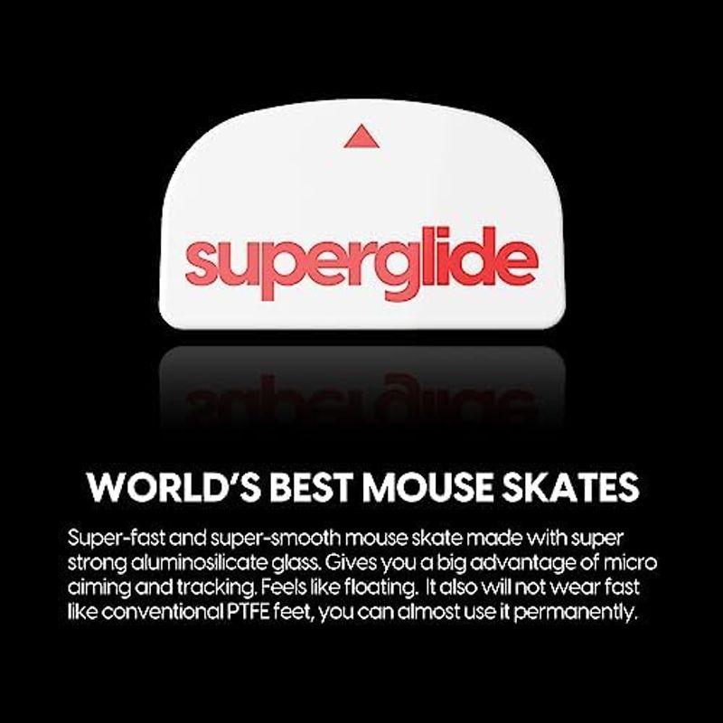 Superglide2 マウスソール for Logicool GPROX Superlight マウスフィート 強化ガラス素材 ラウンドエ｜hiroes｜03
