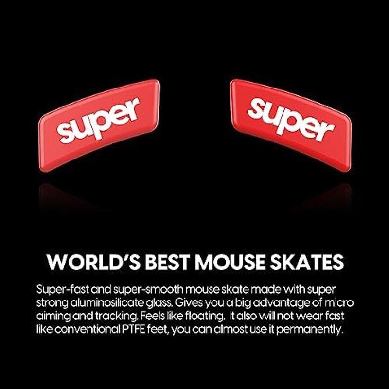 Superglide2 マウスソール for Razer Viper Ultimate マウスフィート 強化ガラス素材 ラウンドエッヂ加工｜hiroes｜04