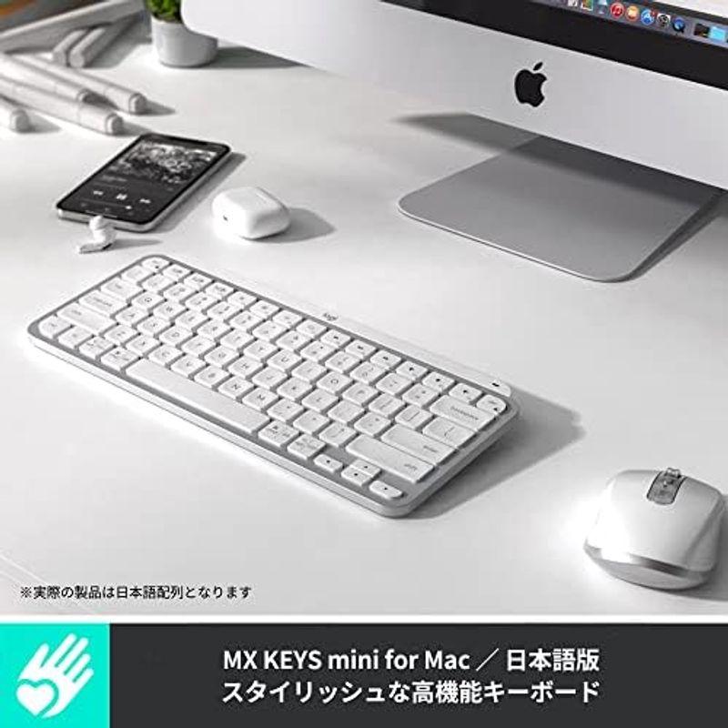 ロジクール MX KEYS mini for mac KX700M 日本語配列 ミニマリスト ワイヤレス イルミネイテッド キーボード ペイ｜hiroes｜08