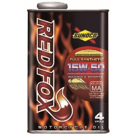 SUNOCO REDFOX Racing　レッドフォックス　エステルベース　バイク用エンジンオイル 15W50 1Lx10缶セット | 
