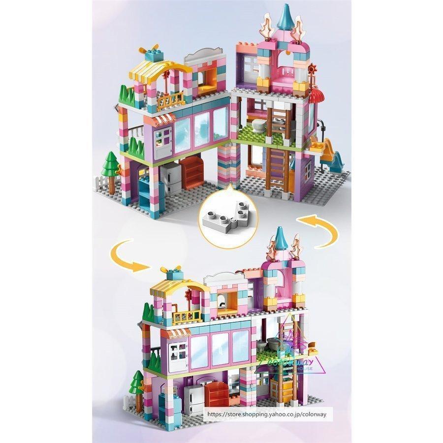 ブロック 400ピース プリンセスお城 レゴ LEGO デュプロ Duplo 互換 知育 動物 おもちゃ 教育 教材 クリスマスプレゼント｜hirohiro-store｜04