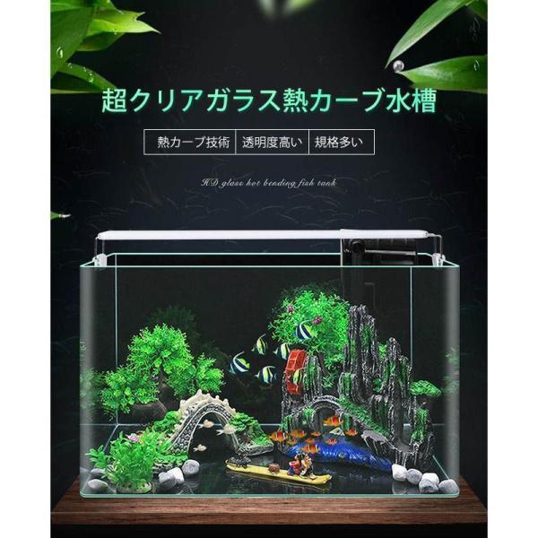 大型水槽 超白ガラス透明 水槽 アクアリウム バブルボウル 苔