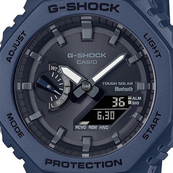 カシオ G-SHOCK メンズ腕時計 2100シリーズ オクタゴン ブルー カシオーク ソーラー Bluetooth GA-B2100