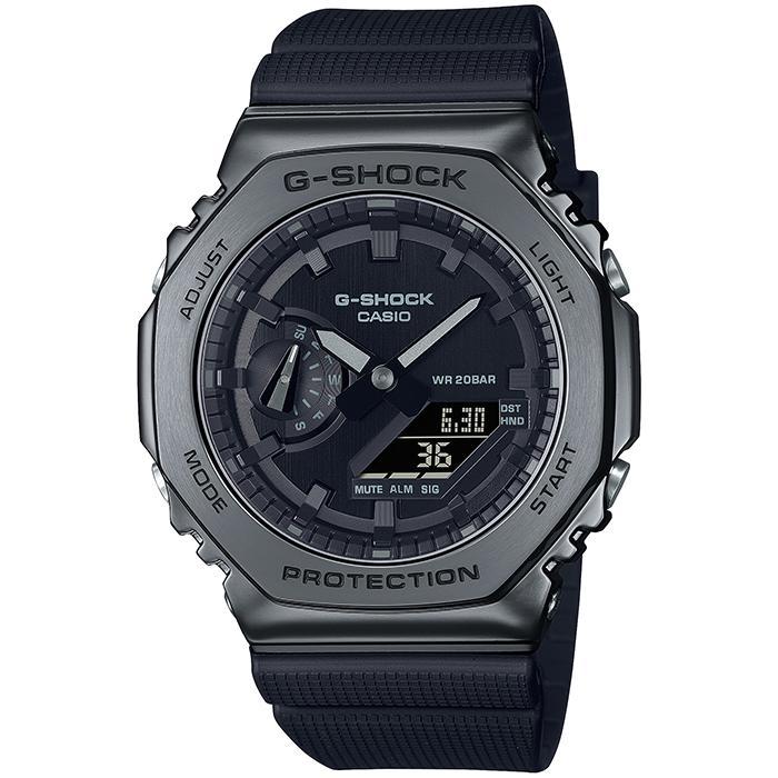 カシオ G-SHOCK メタルカバード ブラックアウト アナデジ オクタゴン