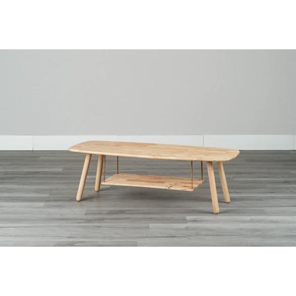 テーブル ローテーブル センターテーブル 収納 天然木 木製 幅120cm