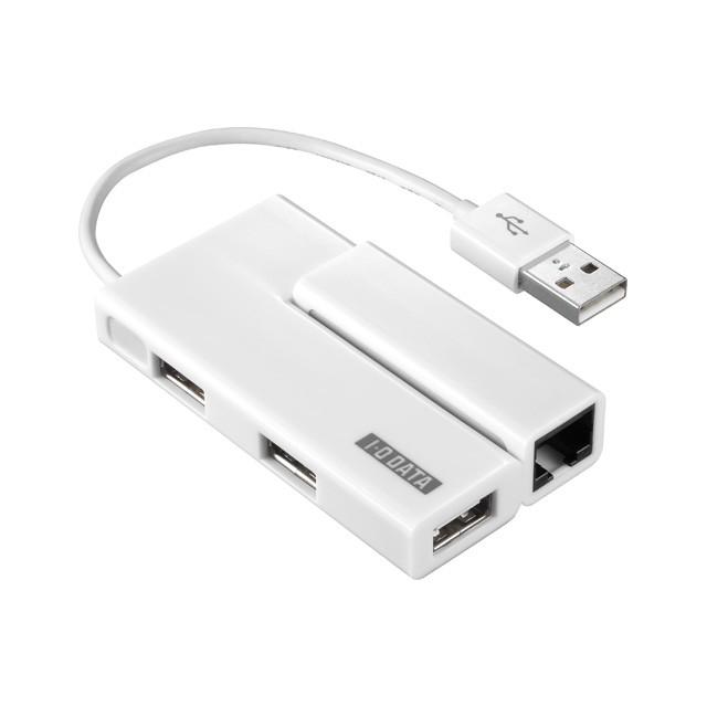 中古品)I-O DATA 有線LANアダプター搭載 USB2.0 4ポートハブ US2 中古品)I-O DATA 有線LANアダプター搭載 USB2.0 4ポートハブ US2