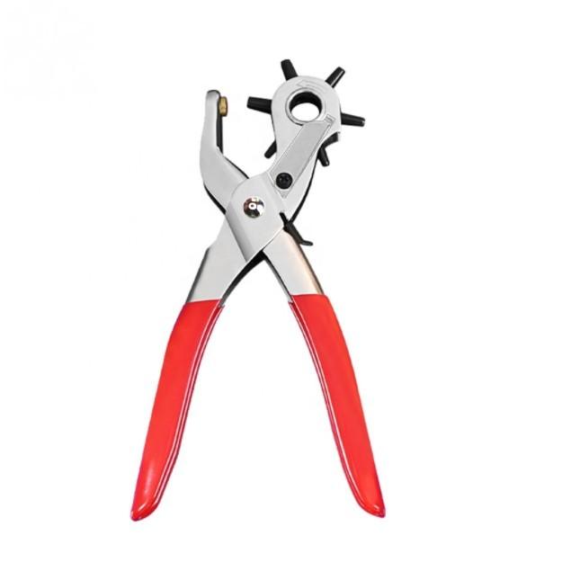 【並行輸入品】 穴あけパンチ 6段階ダイヤル式 丸型穴 2-4.5mm ベルトパンチ 丸穴 ベルト穴あけ機 レザークラフト m_belt _.