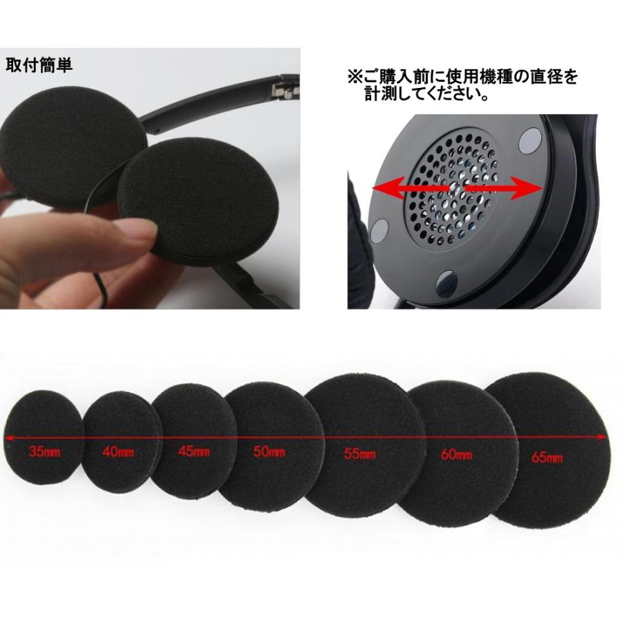 ヘッドホン 交換用 イヤーパッド 直径50mm 左右セット スポンジ ヘッドホン 交換用 イヤーパッド 直径50mm 左右セット スポンジ