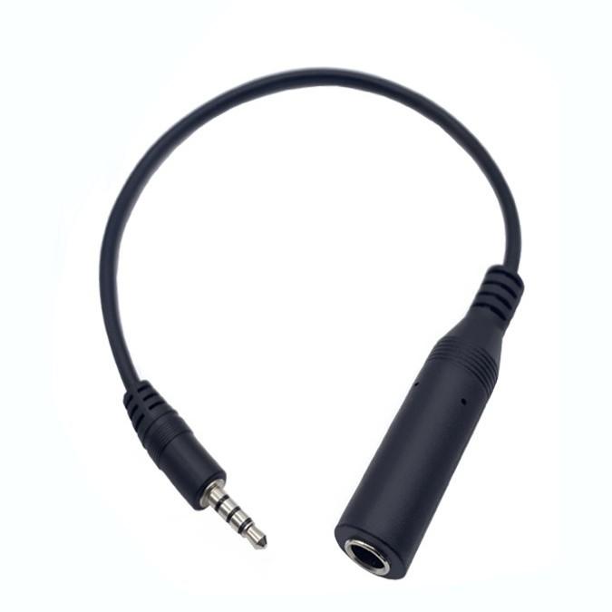 オーディオ変換ケーブル 4極 3.5mm(オス) - 6.35mm(メス) 6.35mm オーディオ変換ケーブル 4極 3.5mm(オス) - 6.35mm(メス) 6.35mm