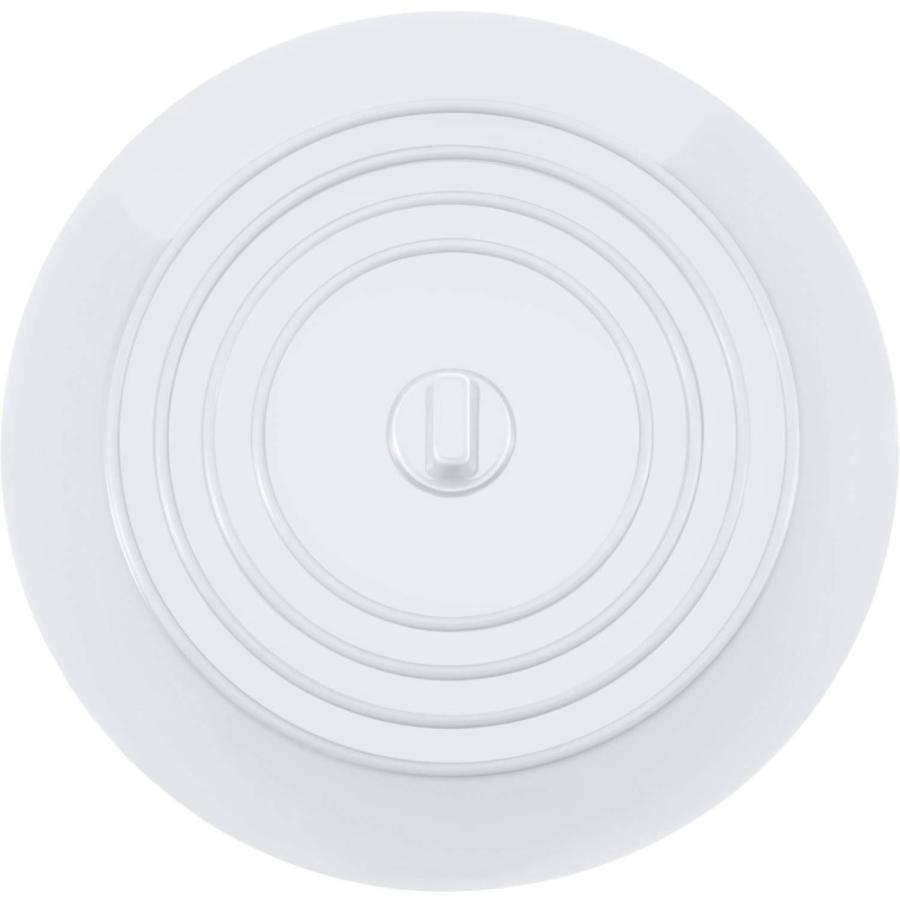 【並行輸入品】 排水溝カバー 《ホワイト》 15cm 止水 臭い対策 流し 洗面台 排水口 ゴミ受け シンク シリコン 蓋 ふた _.