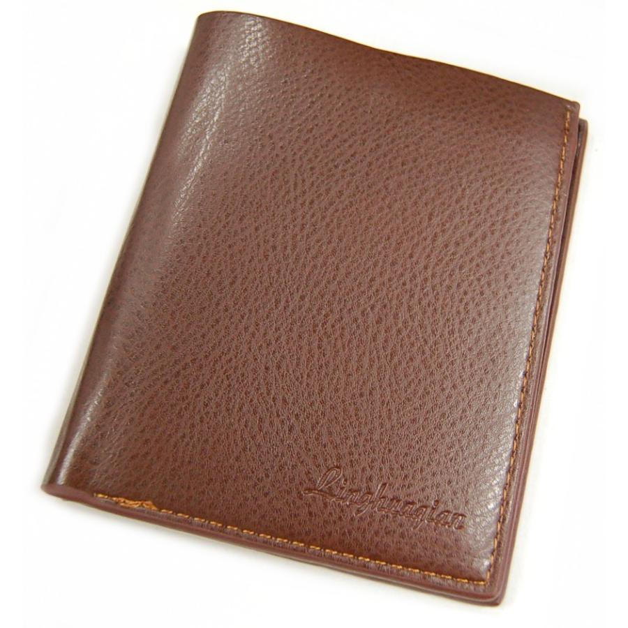 メンズ 二つ折り財布 縦型 ブラウン レザー調 財布 カード入れ カード収納 札入れ 定期入れ シンプル ビジネス Hiro Land 通販 Yahoo ショッピング