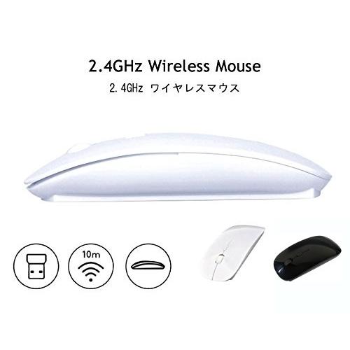 マウス 薄型 無線 ワイヤレスマウス 《ブラック(光沢)》 2.4Ghz マウス 薄型 無線 ワイヤレスマウス 《ブラック(光沢)》 2.4Ghz
