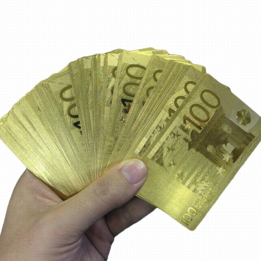 黄金に輝く100ユーロトランプ ゴールド トランプ 金色 ゴージャス Hiro Land 通販 Yahoo ショッピング
