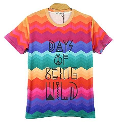 前衛芸術Tシャツ 《04 XLサイズ》 サイケデリック 派手 プリント アート メンズ レディース _.