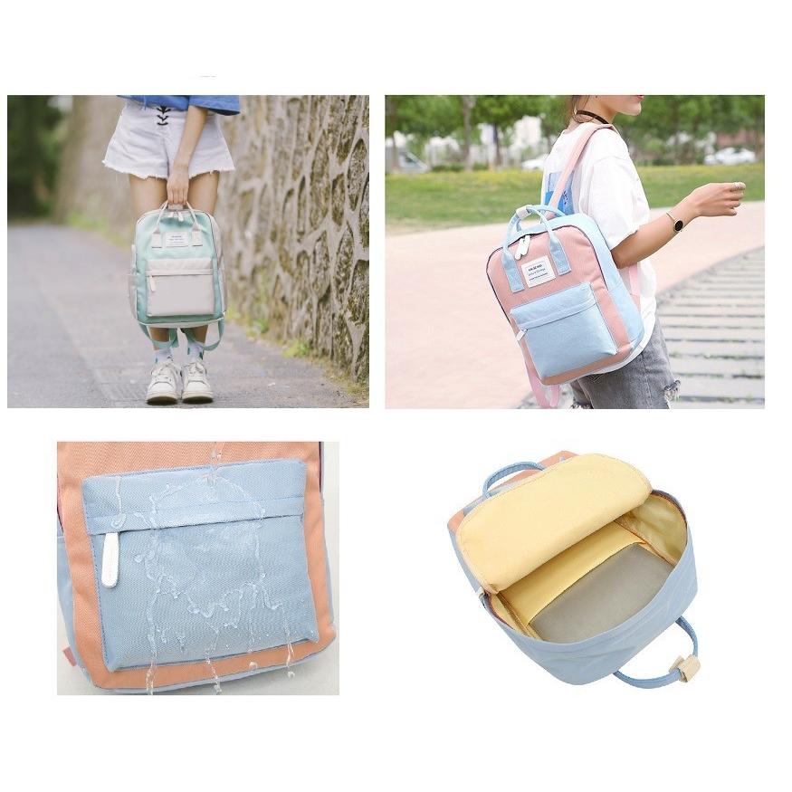 防水 ナイロン バイカラー 2WAY リュックサック 《グリーン 防水 ナイロン バイカラー 2WAY リュックサック 《グリーン