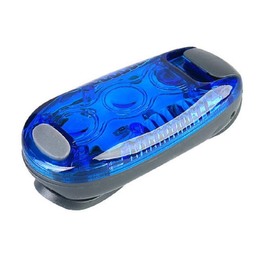 Ledクリップライト ブルー 3個led搭載 防水 発光 点灯 点滅 自転車 ランニング テールライト 4589559120170 Hiro Land 通販 Yahoo ショッピング