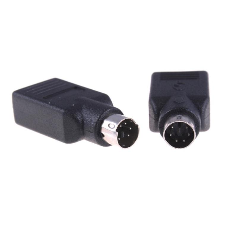 USBキーボードやマウスをPS/2に 変換アダプターUSB→PS2 《ブラック》 コンバーター コネクタ キーボード マウス用 アダプタ 変換器 _|hiroland|02