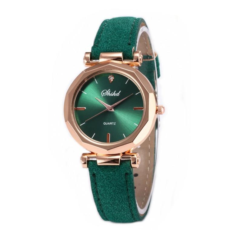 腕時計 シンプル レディース アナログ クォーツ ウォッチ グリーン 数字なしデザイン 時計 おしゃれ クオーツ腕時計 Hiro Land 通販 Yahoo ショッピング