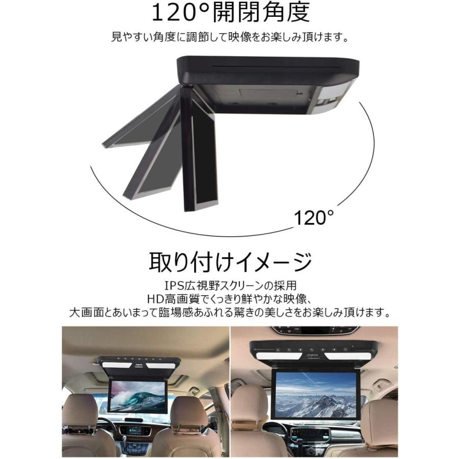フリップダウンモニター 11.6インチ フルHD 1920*1080 高画質 HDMI入力