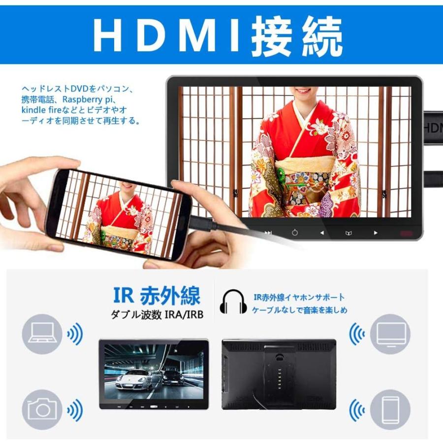DVDプレーヤー TV 車載用 後部座席 11.6インチ ヘッドレスト DVDプレーヤー TV 車載用 後部座席 11.6インチ ヘッドレスト