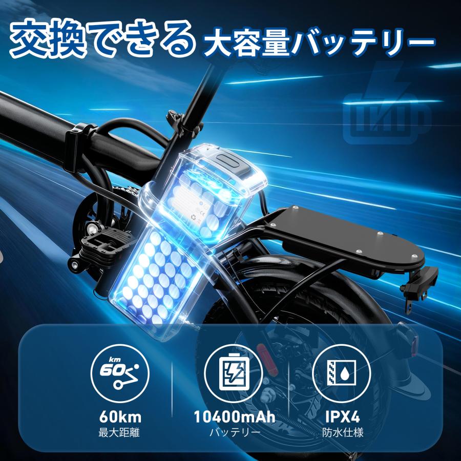 折りたたみ自転車 アシスト走行可能 14インチタイヤ 前後輪ディスク