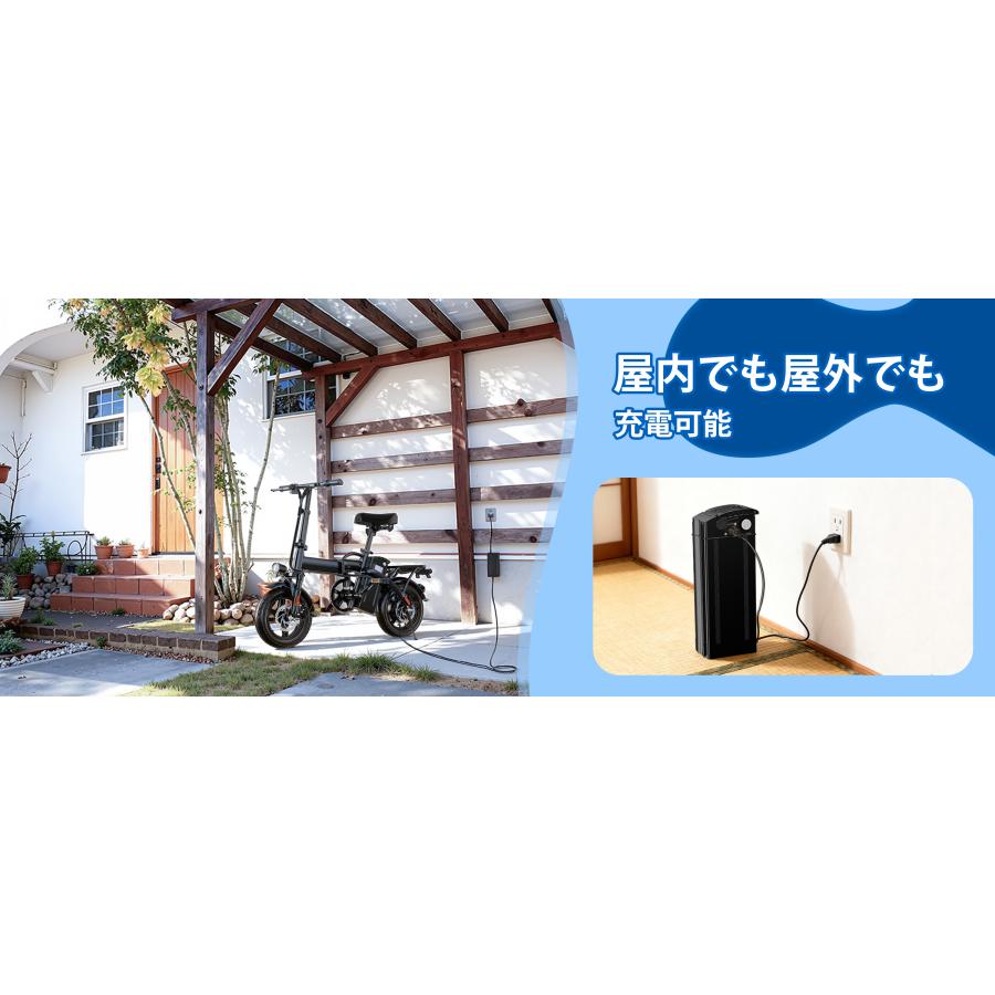 折りたたみ自転車 アシスト走行可能 14インチタイヤ 前後輪ディスク