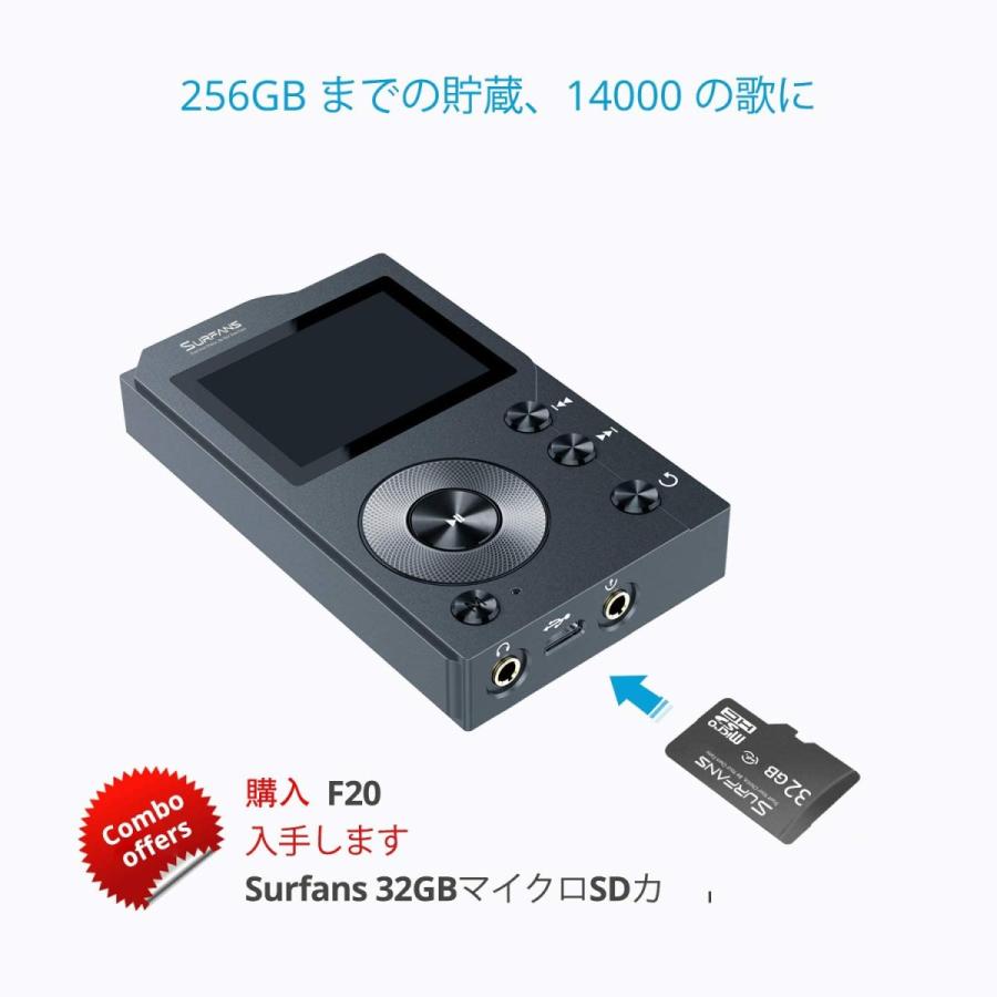MP3プレーヤー HiFi Bluetooth 32GB 高音質 2インチ スクリーン