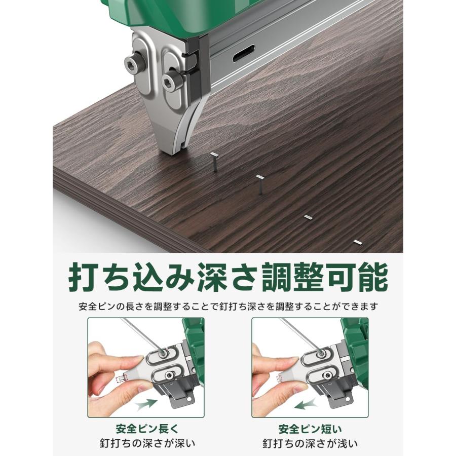KIMO 電動タッカー 充電式タッカー 電動 強力 釘打ち機 ピンタッカー 