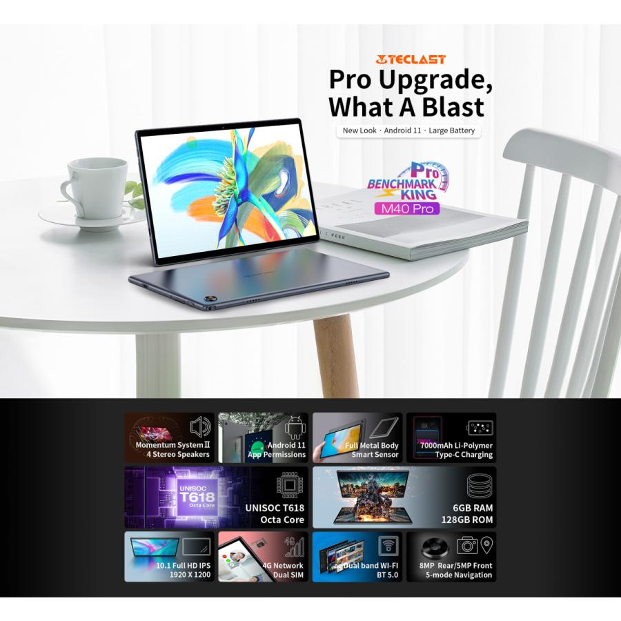 タブレット 10インチ タブレットpc Android 10 0 Wifiモデル Simフリー 6gbram 直営ストア 128gbrom 本体 8コア 21 入学祝い Lte通信 こども 4g Teclast 父の日 M40