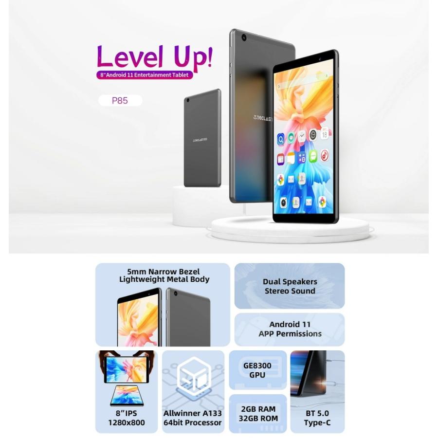 タブレット 4コア 8インチ 4G 大画面 PC 本体 Android 11 子供用 子供