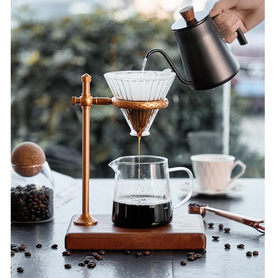 コーヒードリップスタンド ドリッパースタンド 珈琲 木製 高さ コーヒードリップスタンド ドリッパースタンド 珈琲 木製 高さ
