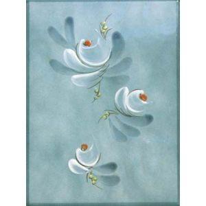 ポイントタイル 返品 交換対象商品 イタリア輸入 ブルー花柄