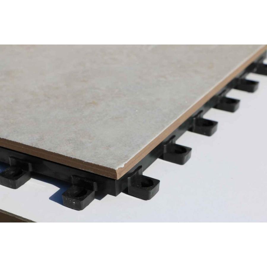 デッキ付きジョイントタイル 300角シェベル グレー 50枚程