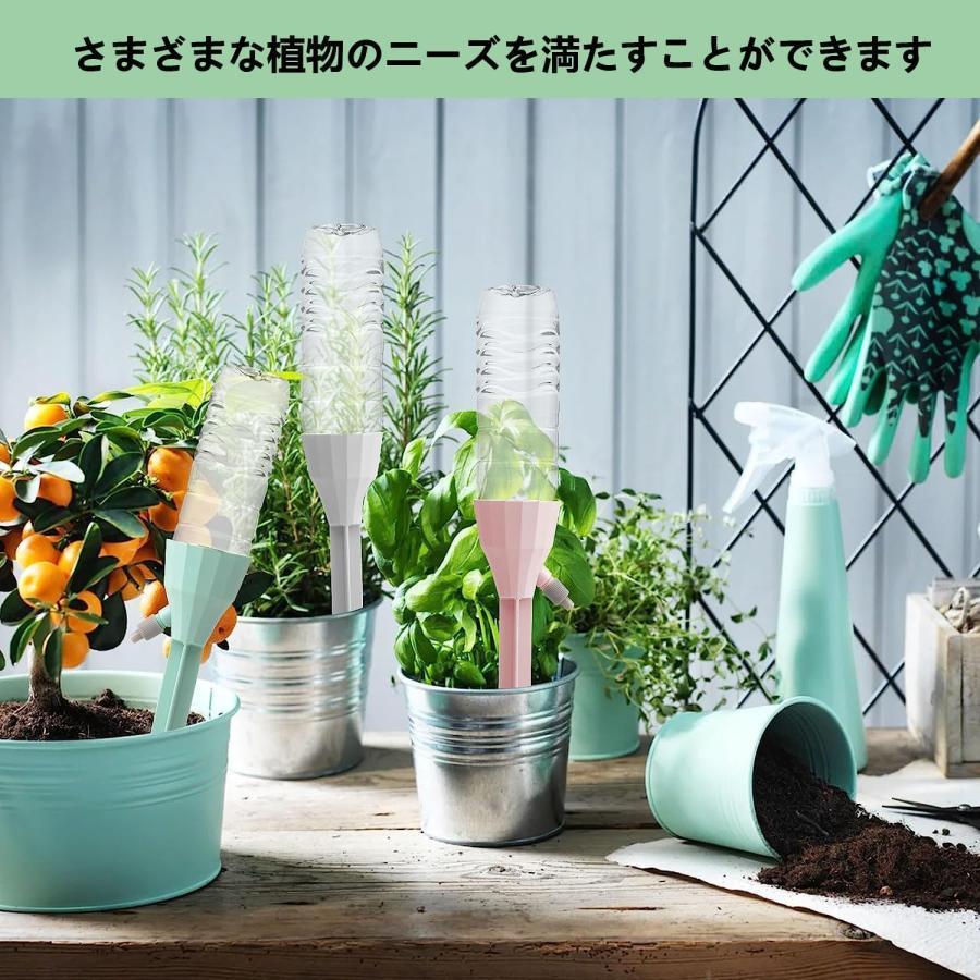 自動給水キャップ自動給水器自動水やり器植物自動じょうろ散水水やり水遣り器挿すだけ9個セット各サイズペットボトル対応園芸植物盆栽｜hiromori2-shop｜06