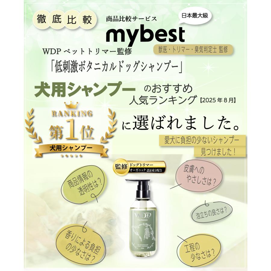 WIDREAM 犬 シャンプー ペットトリマー監修の低刺激ボタニカル