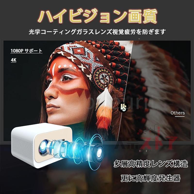 プロジェクター 4K対応 壁 【1080P解像度】高解像度 超小型 プロジェクター 4K対応 壁 【1080P解像度】高解像度 超小型