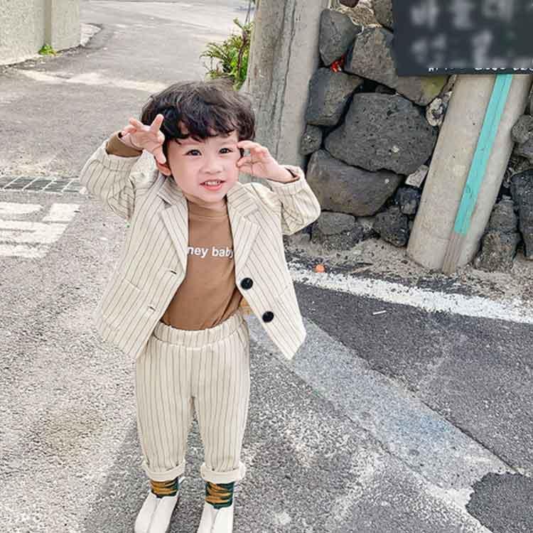 男の子 フォーマルスーツ 110cm ブラウン キッズ 七五三 結婚式  誕生日