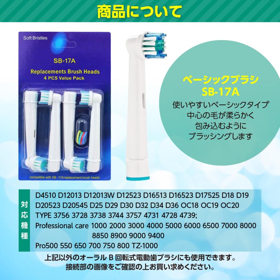 替えブラシ オーラルb BRAUN ブラウン 電動歯ブラシ oral b 互換 歯ブラシ  替え 8本セット | オーラルB | 07