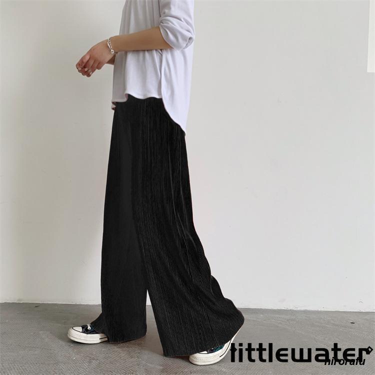 プリーツパンツ セルフカットプリーツワイドパンツ レディース プリーツパンツ セルフカットプリーツワイドパンツ レディース