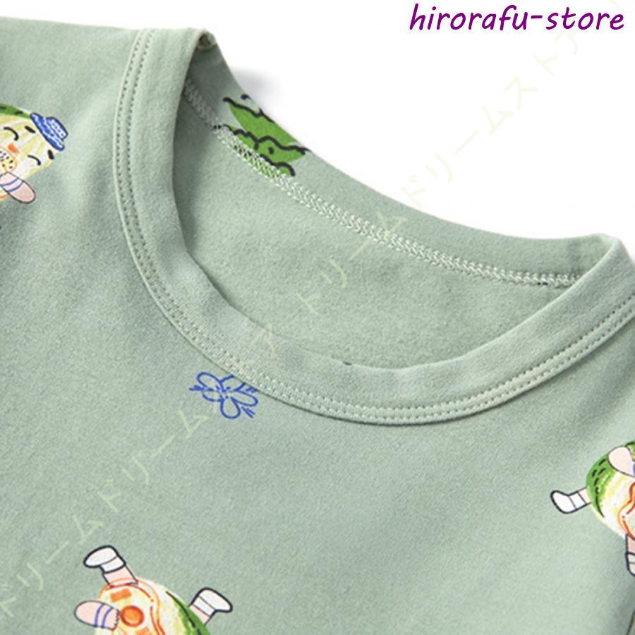 キッズ服 Tシャツ ズボン 男の子 女の子 パジャマ キッズ 部屋着 寝間着ルームウェア ホームサービス ベビー 長袖 ボタン トップス ロングパンツ 上下セット服｜hirorafu-store｜10